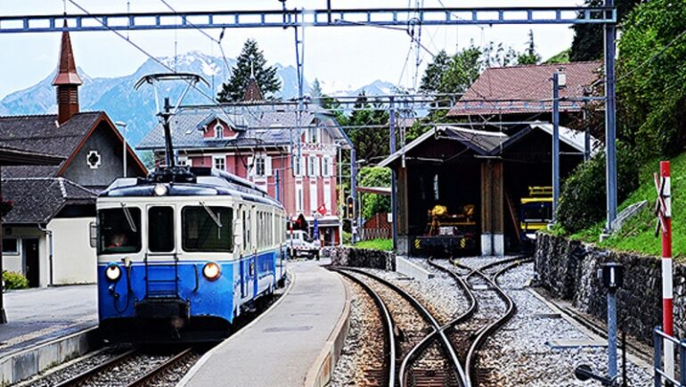 driving a train in switzerland