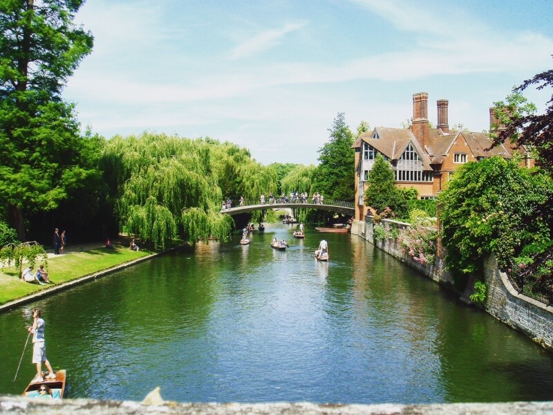 Punting on River Cam, Cambridge