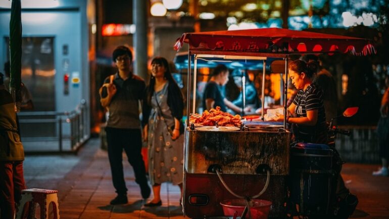 Bangkok street food stall