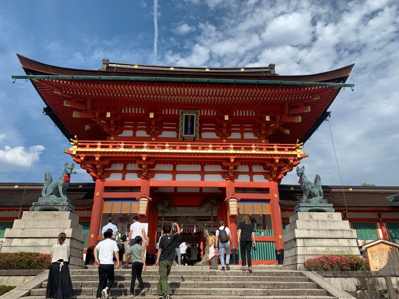 shrine at fushimi inari kyoto